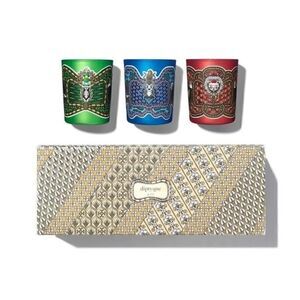 DIPTYQUE Legende Du Nord Holiday Candle Set of 3 70g Pine, Amber, Almond